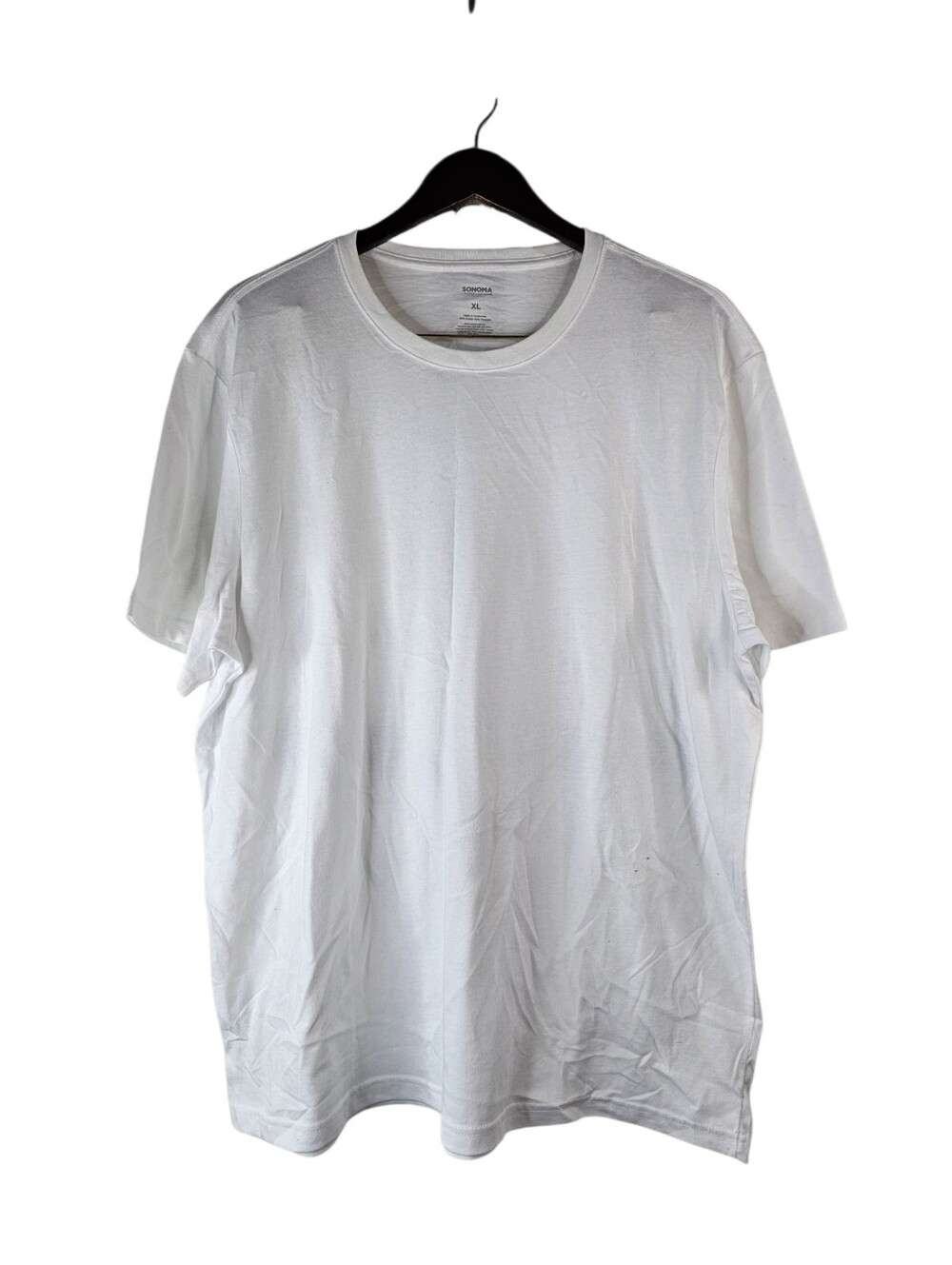 Sonoma Goods For Life Men's XL White Crew Neck T-Shirt Cotton Blend Basic Tee